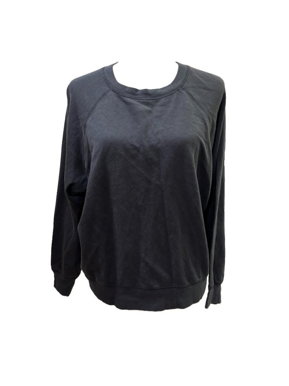 J Crew Heritage Crew Neck Sweatshirt Dark Gray 100% Cotton Women Small